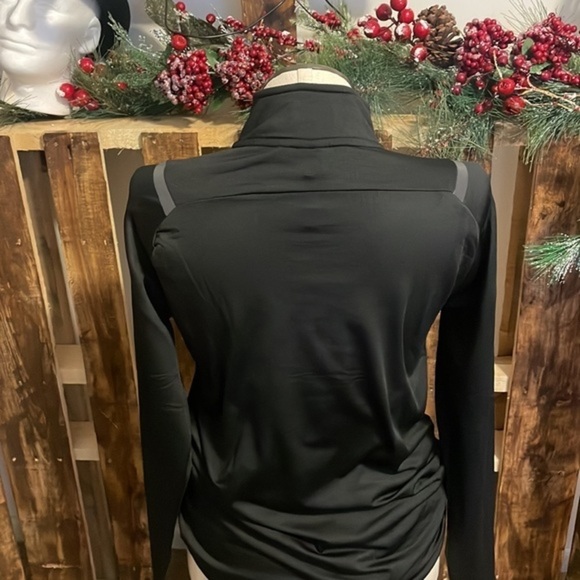 Spyder Active jacket Mens black lightweight quarter zip long sleeve NWT Sz L - Picture 8 of 11